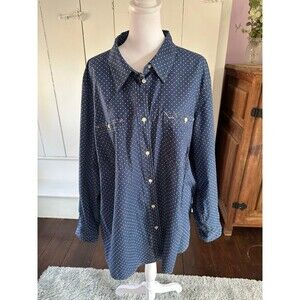 Ralph Lauren polka dot shirt.  3X